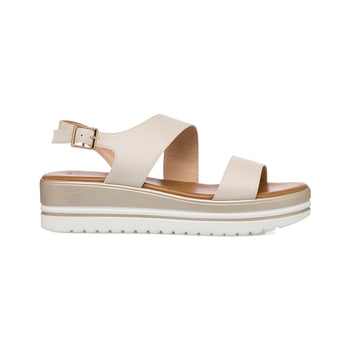 Sandali comfort da donna bianco off-white con plateau P Soft, Donna, SKU w043000957, Immagine 0